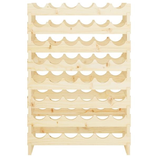 vidaXL Wine Rack 65x29x90 cm Solid Wood Pine