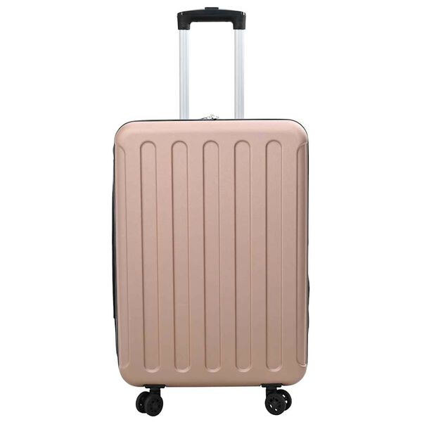 vidaXL Suitcase Folding Rose gold 43 x 27 x 66 cm ABS Plastic