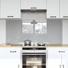 vidaXL Kitchen Backsplash 2 pcs Light Grey 70 x 60 cm Tempered Glass