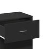 vidaXL Storage Cabinet Black 56.5x39x90 cm Engineered Wood