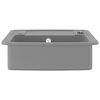 vidaXL Granite Kitchen Sink Single Basin Grey