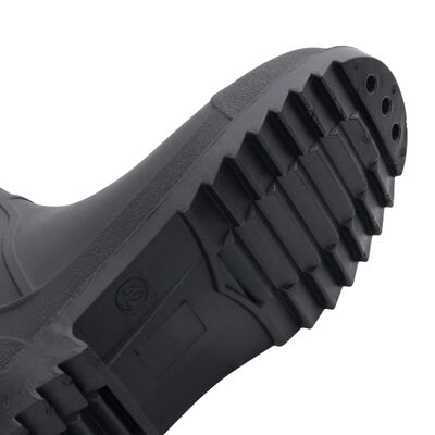 vidaXL Rain Boots Black Size 42 PVC