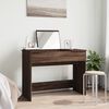 vidaXL Dressing Table with Mirror Brown Oak 100x45x76 cm