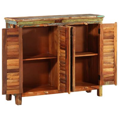 vidaXL Reclaimed Cupboard Solid Wood with 4 Doors