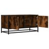 vidaXL TV Cabinet Smoked Oak 80x34.5x40 cm Engineered Wood and Metal