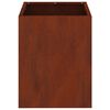 vidaXL Garden Planter Weathering Steel 32 x 32 x 40 cm