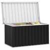 vidaXL Garden Storage Box Anthracite 129x67x65 cm