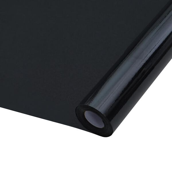 vidaXL Window Films 3 pcs Static Frosted Black PVC
