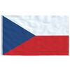 vidaXL Czech Flag and Pole 6.08 m Aluminium