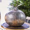 Luxform Battery-operated LED Garden Light Pumpkin Antique Silver