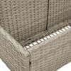 vidaXL Poolside Float Storage Light Grey 110x100x57 cm Poly Rattan