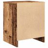 vidaXL Bedside Cabinet with Drawer Old Wood 40x34x50 cm