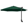 vidaXL Garden Parasol Green and Black 248 x 248 x 148 cm