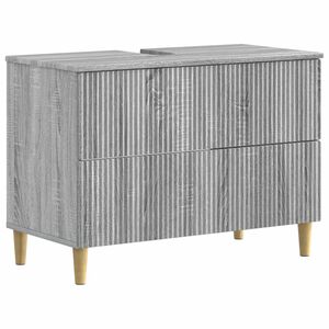 vidaXL Bathroom Sink Cabinet ARNHEM Grey Sonoma 82 x 41x 59 cm