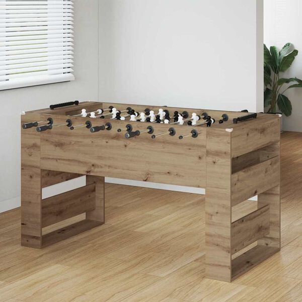 vidaXL Football Table Artisan Oak 146.5 x 74 x 85 cm Engineered Wood