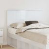 vidaXL Headboard with Headboard Gloss White 135 cm Engineered wood