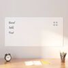 vidaXL Wall-mounted Magnetic Board White 100x50 cm Tempered Glass