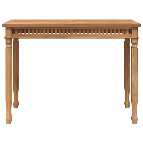 vidaXL Garden Dining Table 120x65x80 cm Solid Teak Wood