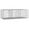 vidaXL 3-Panel Rabbit Cage 163x79x54 cm Galvanised Iron