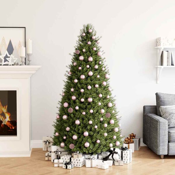 vidaXL 100 Piece Christmas Ball Set Pink