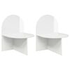 vidaXL Bedside Table 2 pcs High Gloss White 48 x 49 x 65 cm