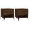 vidaXL Side Tables 2 pcs Brown Oak 50x46x50 cm Engineered Wood