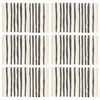 vidaXL Placemats 6 pcs Anthracite and White 30x45 cm Cotton