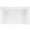 vidaXL Paper Bags 250 pcs with Handles White 26x17x25 cm