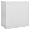vidaXL Locker Cabinets 2 pcs Light Grey 90x45x92.5 cm Steel