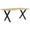 vidaXL Dining Table 180x90x76 cm Solid Mango Wood