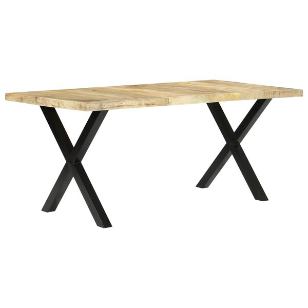 vidaXL Dining Table 180x90x76 cm Solid Mango Wood