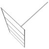 vidaXL Walk-in Shower Wall Silver 90x195 cm Clear ESG Glass