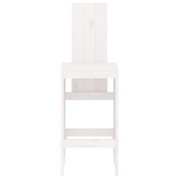 vidaXL Bar Stools 2 pcs White 40x42x120 cm Solid Wood Pine