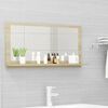 vidaXL Bathroom Mirror Sonoma Oak 80x10.5x37 cm Engineered Wood