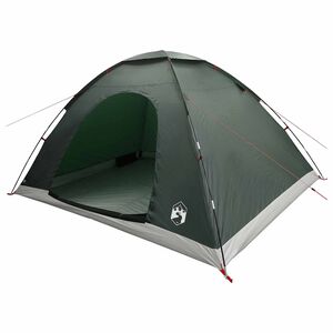 vidaXL Camping Tent with Roof Army Green 335 x 275 x 180 cm