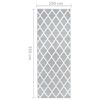 vidaXL Runner Rug BCF Grey and White 100x350 cm