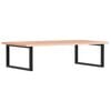 vidaXL Basin Shelf Wall Mounted Steel and Solid Wood Oak