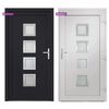 vidaXL Front Door Anthracite 108x200 cm PVC