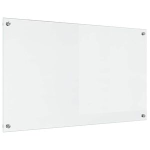 vidaXL Kitchen Backsplash Transparent 100 x 60 cm Tempered Glass