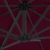 vidaXL Cantilever Garden Parasol with Steel Pole Bordeaux Red 250x250 cm