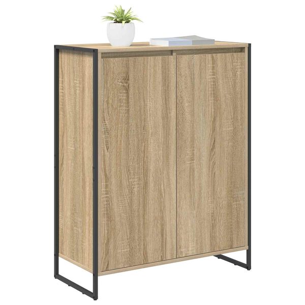 vidaXL Shoe Cabinet with Door Sonoma 79 x 36 x 100 cm Engineered Wood
