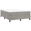 vidaXL Box Spring Bed Frame Light Grey Double Velvet (UK/IE/FI/NO only)