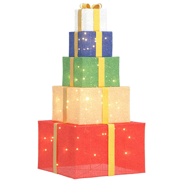 vidaXL Christmas Decoration Gift Box 250 LEDs Warm White