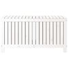 vidaXL Garden Storage Box White 121x55x64 cm Solid Wood Pine