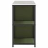 vidaXL Kitchen Storage Set 2 pcs Olive Green Cold-rolled steel