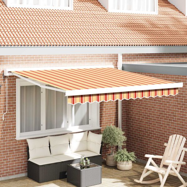 vidaXL Awning Yellow and Orange 300 x 250 x 165 cm