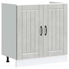 vidaXL Sink Base Cabinet Lucca 2 pcs Concrete Grey Engineered Wood