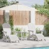 vidaXL Garden Lounge Furniture 2 pcs White 74 x 82 x 90cm Plastic