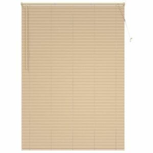 vidaXL Venetian Blind Manual Light Brown with Pattern 213 x 140 cm PVC