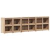 vidaXL Outdoor Kitchen Cabinet MEPPEL 4 pcs Natural Solid Pine Wood